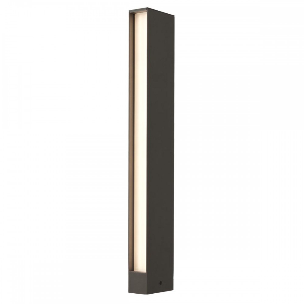 Bollard Redo Twin, metal, dark grey, LED, 19W, 1050 lumens, warm white 3000K, H.60 cm, IP65
