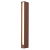 Bollard Redo Twin, metal, rust, LED, 19W, 1050 lumens, warm white 3000K, H.60 cm, IP65