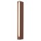 Bollard Redo Twin, metal, rust, LED, 19W, 1050 lumens, warm white 3000K, H.60 cm, IP65