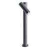 Bollard Redo Oblik, metal, dark, grey, LED, 5W, 417 lumens, warm white 3000K, H.43 cm, IP65