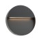 Wall lamp Redo Even, metal, dark grey, LED, 9W, 420 lumens, warm white 3000K, D.21 cm, IP54