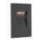 Wall lamp Redo Inner, metal, dark grey, LED, 3W, 106 lumens, warm white 3000K, H.11 cm, IP65