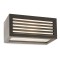 Wall lamp Redo Brick, metal, polycarbonate diffuser, dark grey, 1XE27, L.25 cm, IP54