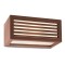 Wall lamp Redo Brick, metal, polycarbonate diffuser, rust, 1XE27, L.25 cm, IP54