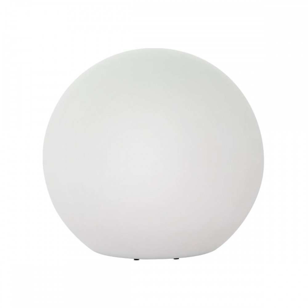 Ground lamp Redo Baloo, polyethylene, white, 1XE27, D.38 cm, IP65