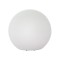 Ground lamp Redo Baloo, polyethylene, white, 1XE27, D.56 cm, IP65