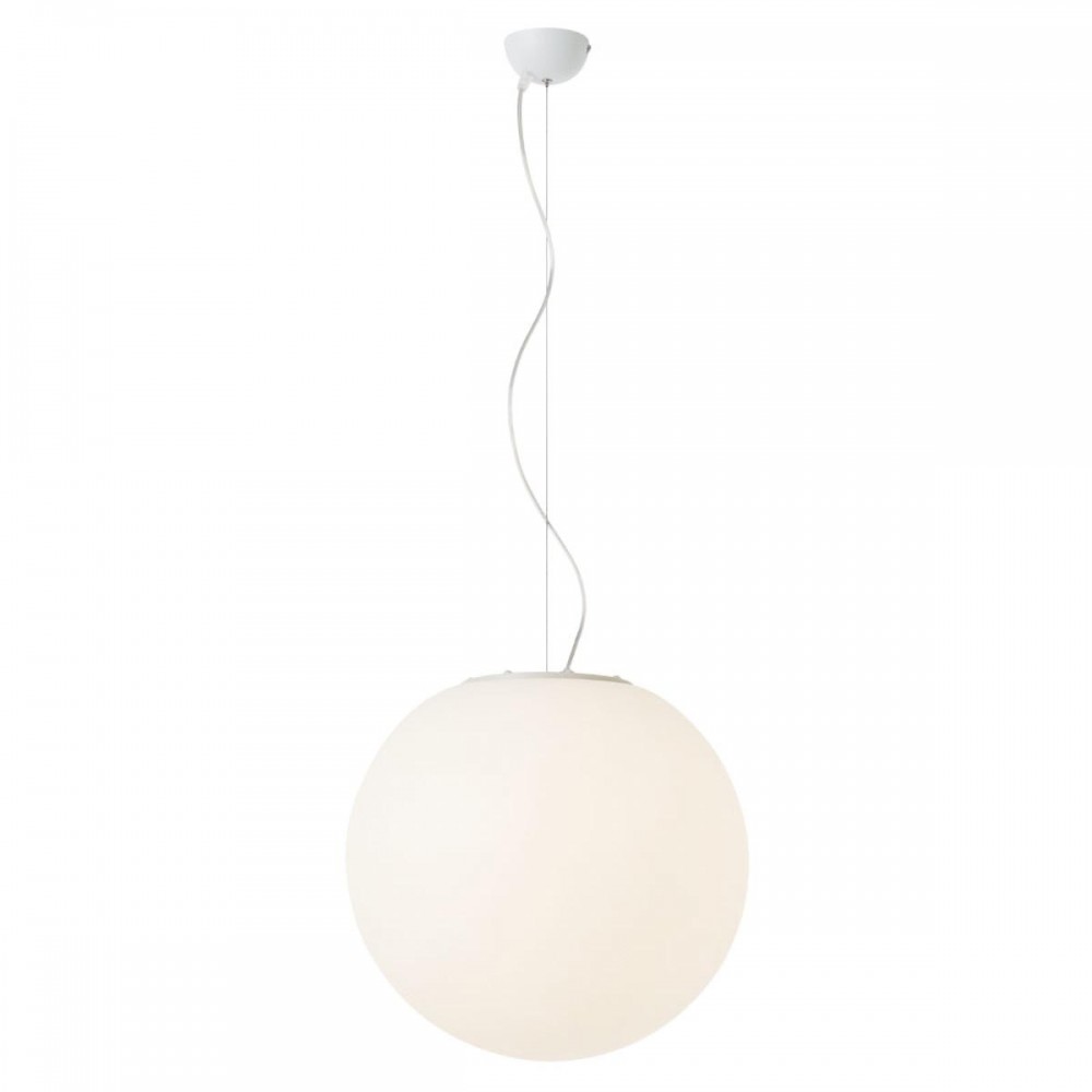 Suspension Redo Baloo, metal, polyethylene, white, 1XE27, D.45 cm, IP44