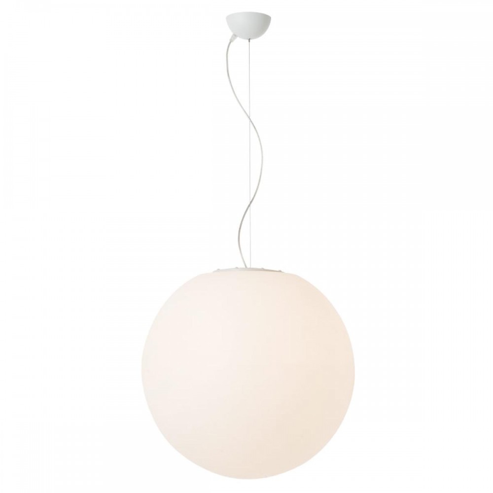 Suspension Redo Baloo, metal, polyethylene, white, 1XE27, D.56 cm, IP44
