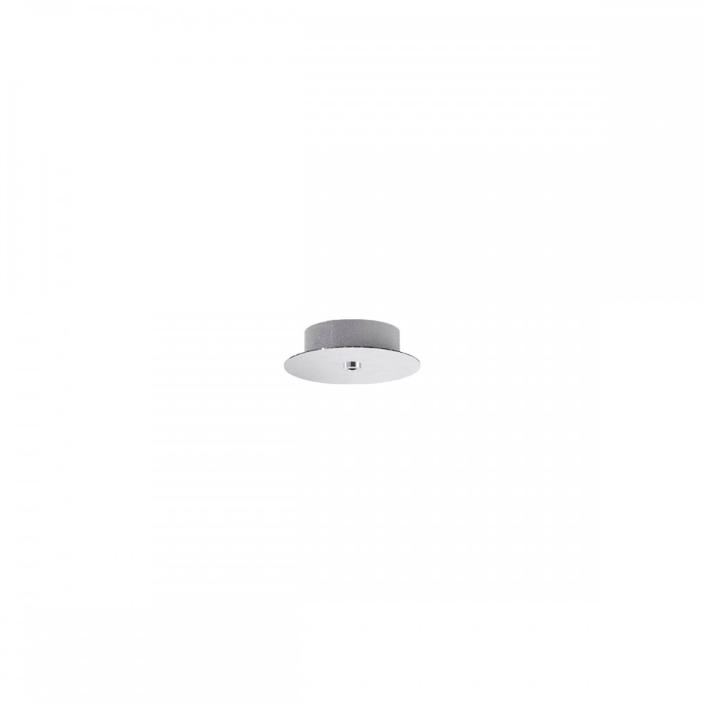 Round canopy Redo, metal, chrome, D.10 cm