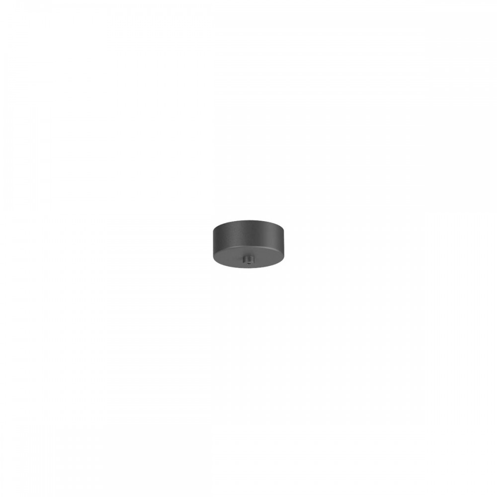 Round canopy Redo, metal, sand black, D.8 cm