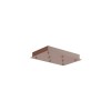 Rectangular canopy Redo, metal, sand coffee, L.40 cm