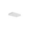Rectangular canopy Redo, metal, sand white, L.40 cm